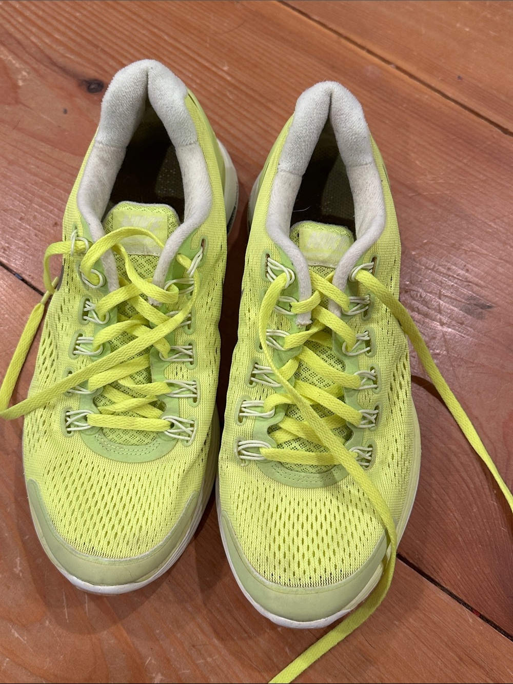 Nike Women's Neon Yellow Mesh Running Shoes